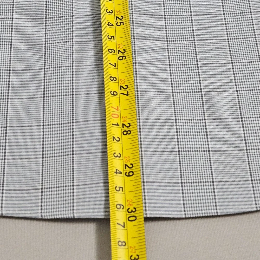 Brooks Brothers Milano Fit Plaid Dress Shirt Blue Gray Quiet Luxury  Ivy 16 34 - Picture 10 of 12